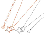 Tipperary Crystal Rose Gold Interlocking Rose Gold Pendant