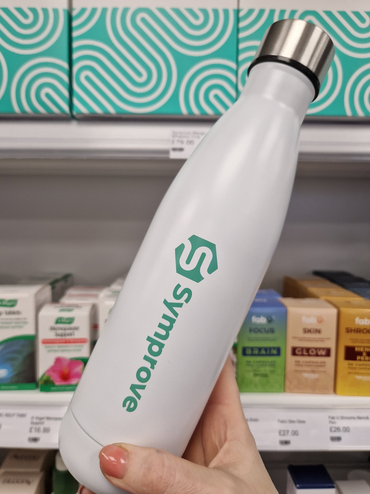 Symprove Original 4 week supply - plus one free water bottle per order. (when you buy 8 weeks, Symprove will send you 4 weeks free of charge. Read below to claim your free pack)