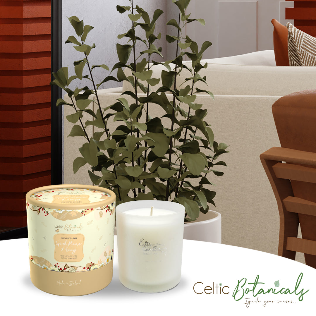Celtic Candle Spiced Minosa and Orange Tumbler