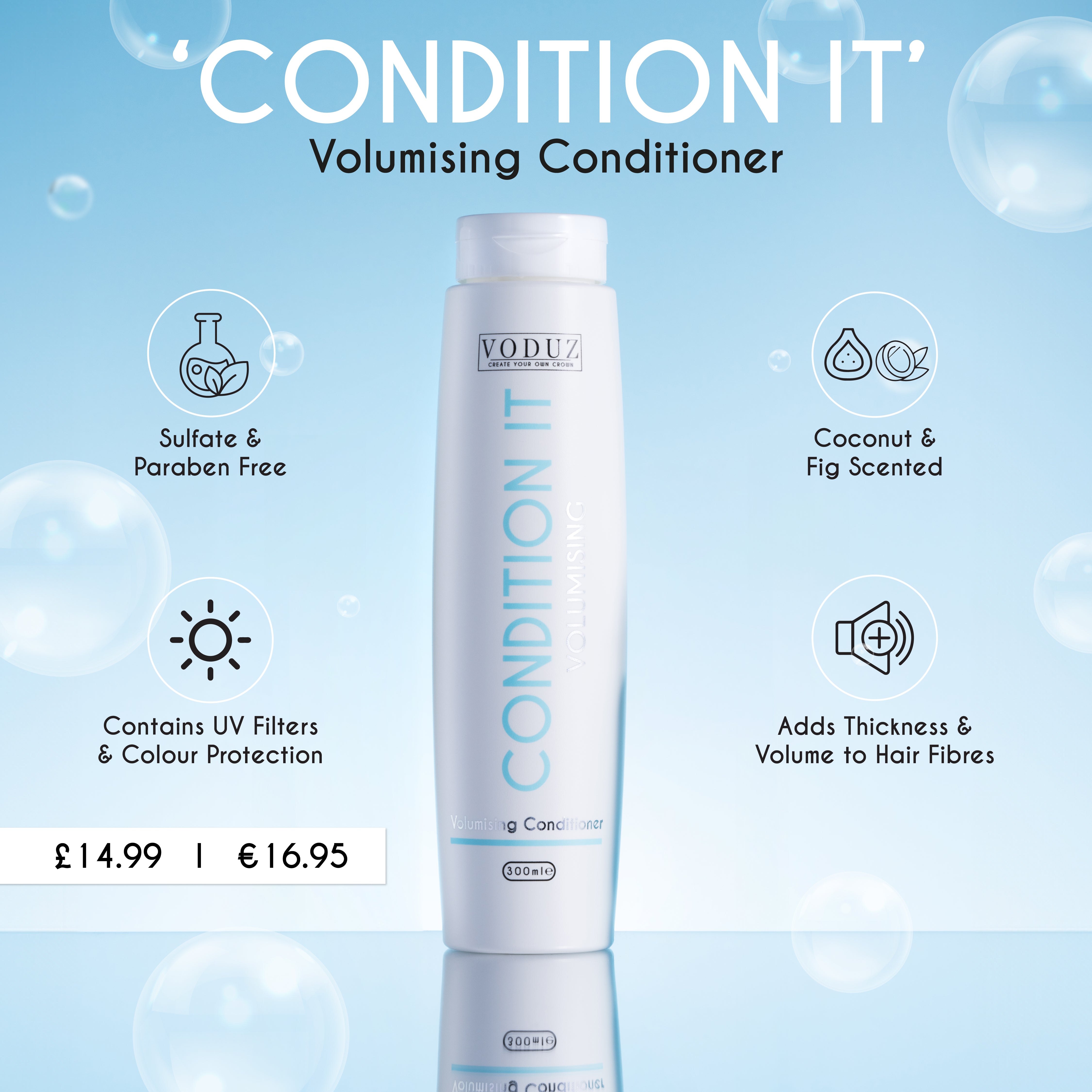 Voduz Cleanse It Volumising Conditioner 300ml