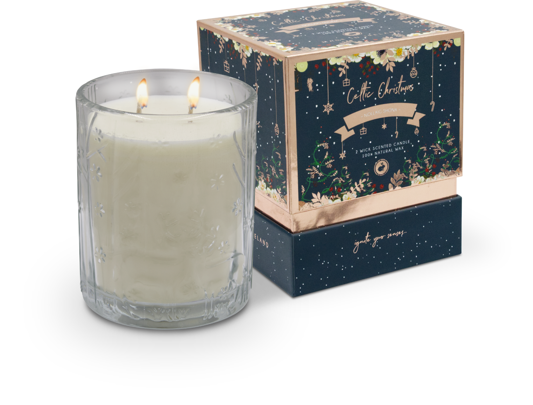 Celtic Christmas Double Wick Nollaig Shona