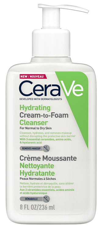 Cerave Hydrating Cream to Foam Cleanser 236ml