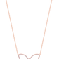 Tipperary Crystal Butterfly Collection Rose Gold Pendant