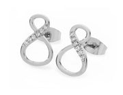 Tipperary Sterling Silver Infinity Earrings