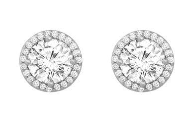 Tipperary Crystal Sterling Silver CZ Earrings