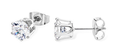 Tipperary Crystal Sterling Silver Stud Earrings 6mm