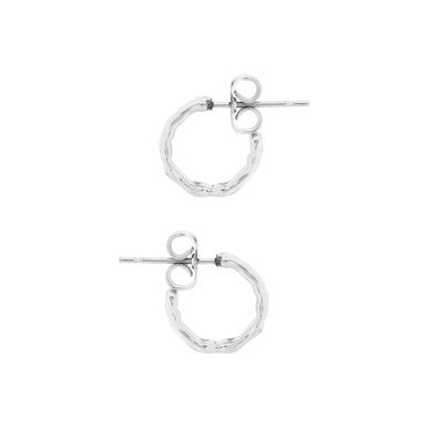 Tipperary Crystal Mini Hoops Silver