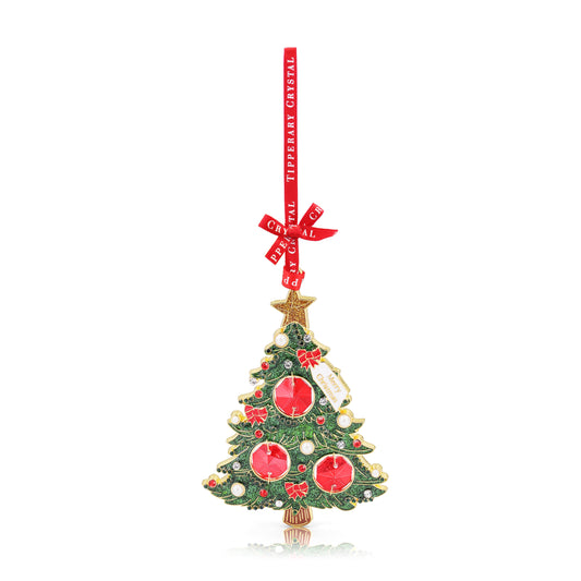 Tipperary Crystal Gemstone Christmas Tree Decoration