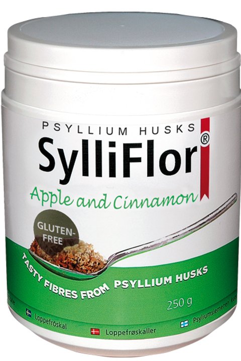 Sylliflor Apple and Cinnamon Psyllium Husks 200g tube