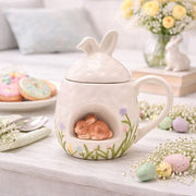 The Eggs-traordinary Cermaic 3D Bunny Mug with Lid