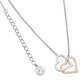 Interlinked 2 Tone Heart Pendant