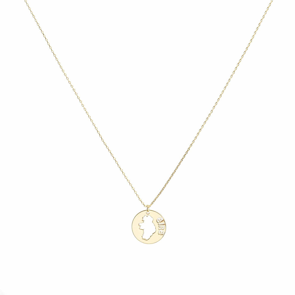 Betty and Biddy Eire Coin Necklace Gold