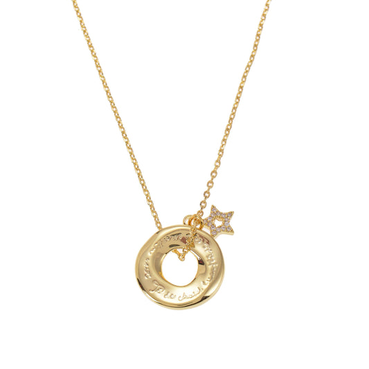 Betty and Biddy - Tá do chuid brionglóidí ach coiscéim uait Necklace Gold (everything you want is a dream away)