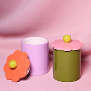 Raspberry Blossom Storage Jars