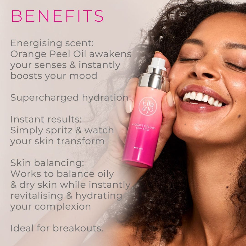 Ella and Jo Hydrate and Plump Skin Mist - Energising