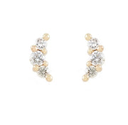 Betty & Biddy Curved Gem Stud