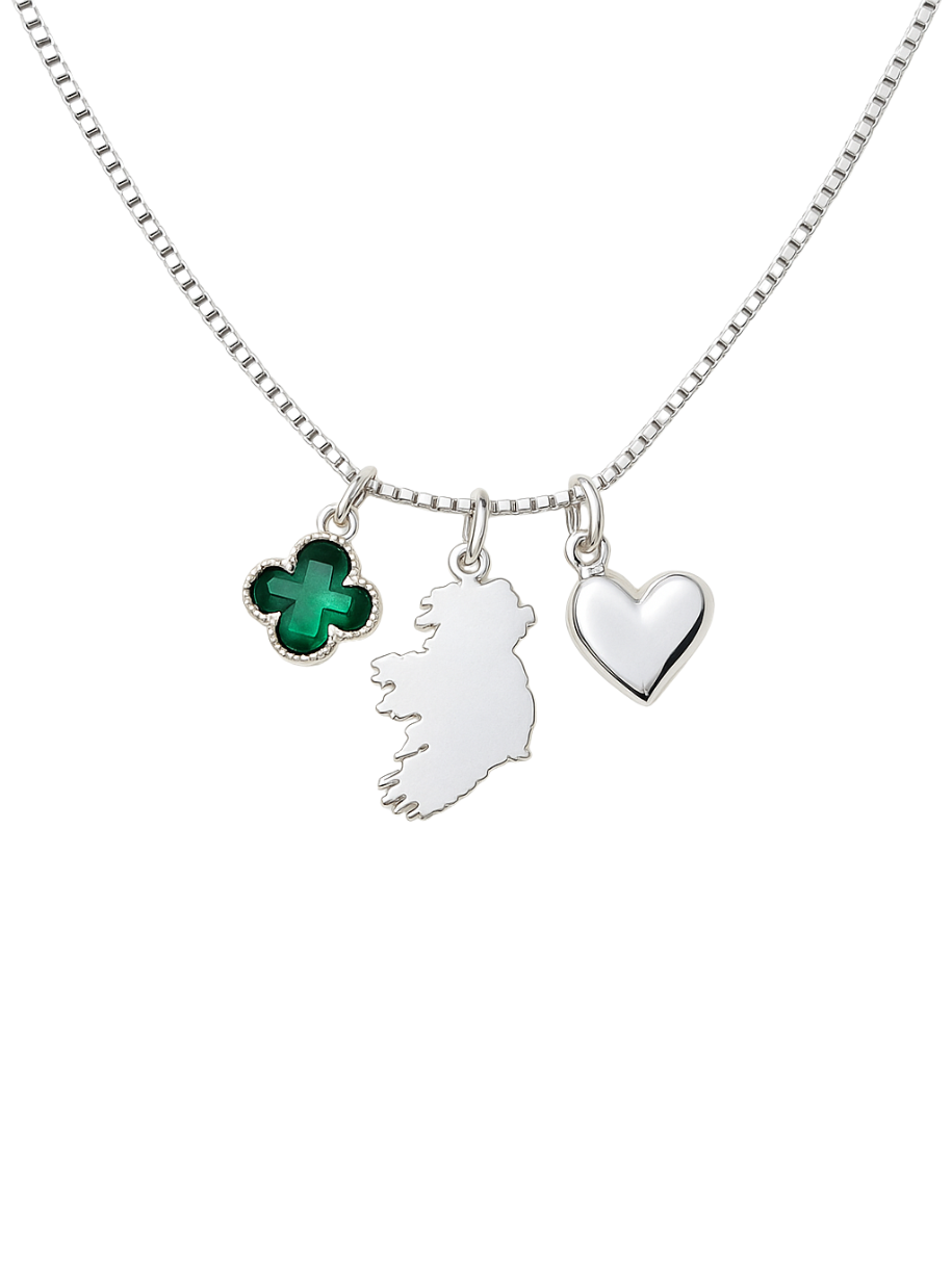 Betty & Biddy Éire Silver Charm Necklace