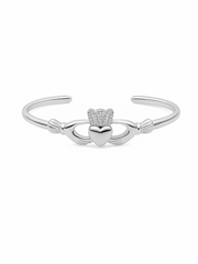 Betty & Biddy The Claddagh Silver Bangle - Delicate
