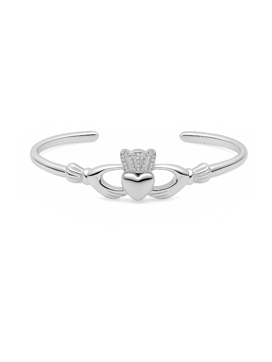 Betty & Biddy The Claddagh Silver Bangle - Delicate