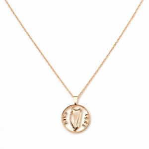 Betty and Biddy Harp Coin Necklace