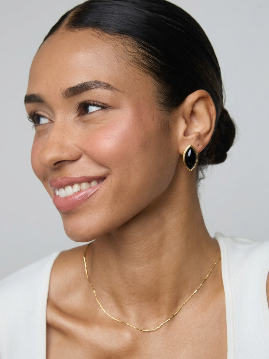 Betty & Biddy Annix Black Stud Earrings