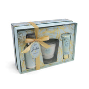 Tipperary Crystal Jardin Pear & Freesia 3 Piece Gift Set - candle, hand cream and pump set