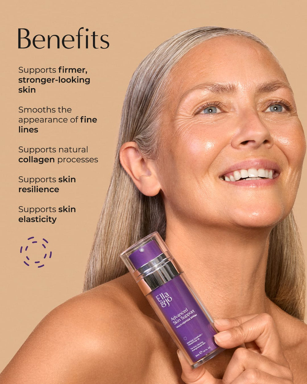 Ella and Jo Advanced Skin Support Multi Peptide Serum 30ml