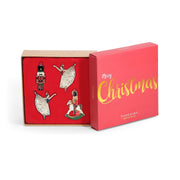 Tipperary Crystal Nutcracker 4 Piece Decoration Gift Set. New for 2026!