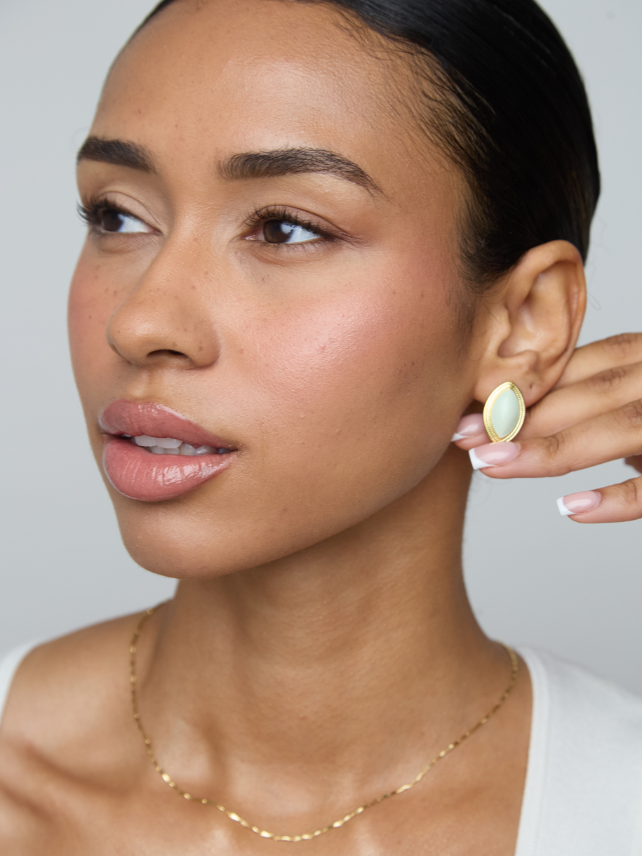 Betty & Biddy Annix Mint Stud Earrings
