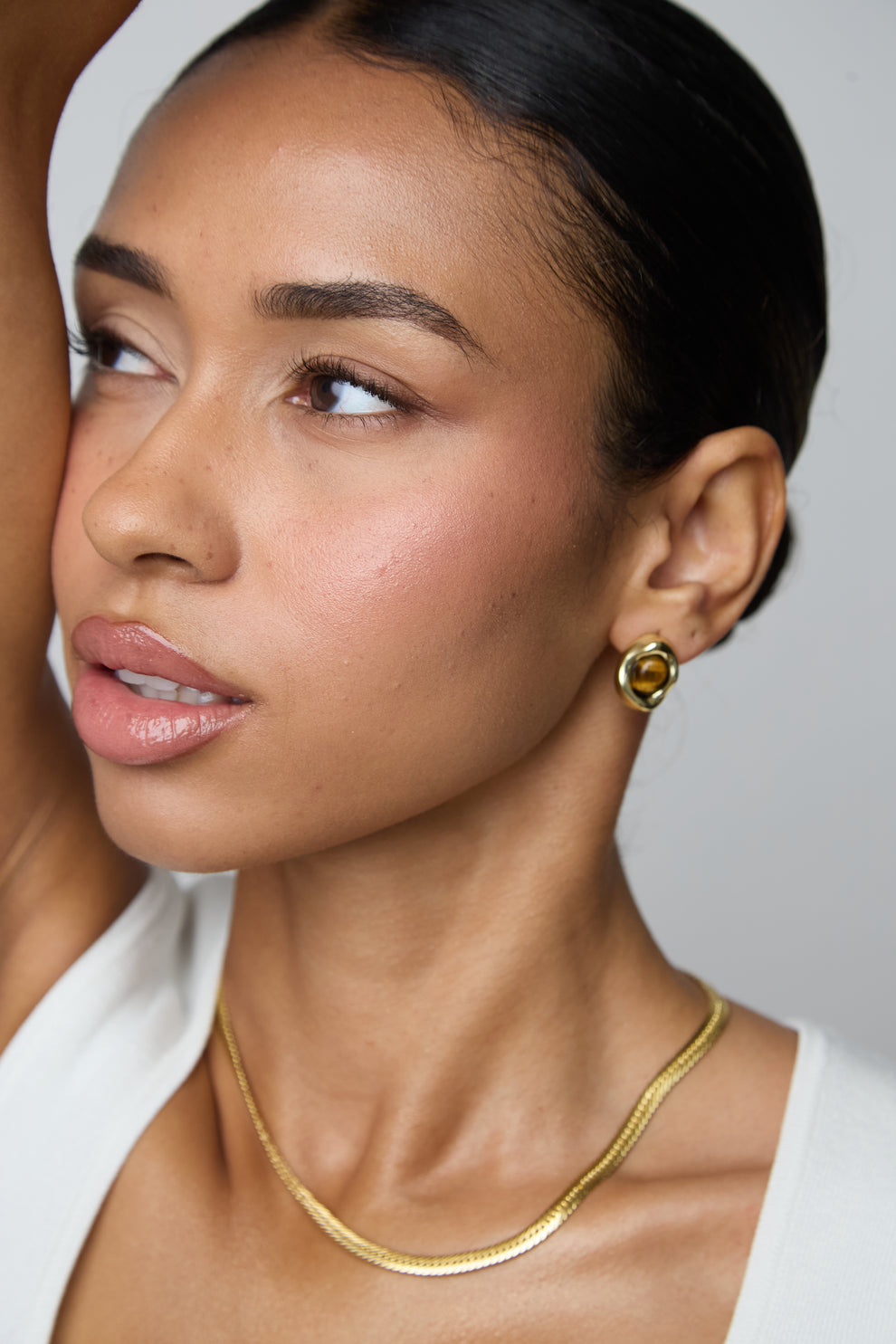 Betty & Biddy Alix Brown Stud Earrings