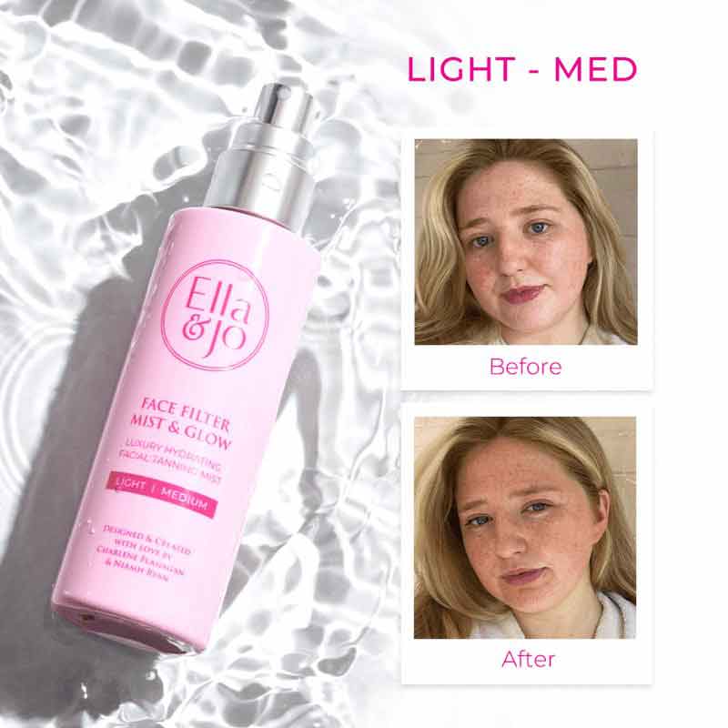 Ella And Jo Face Face Mist and Glow Light/Medium 100ml